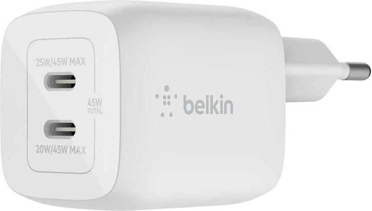 Belkin Boost - Oplaadkabel - Up Charge Pro Adapter - 2-poort, Computers en Software, Laptop-opladers, Zo goed als nieuw, Verzenden