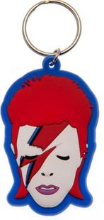 David Bowie Aladdin Sane rubberen sleutelhanger off. merch., Nieuw, Ophalen of Verzenden, Kleding