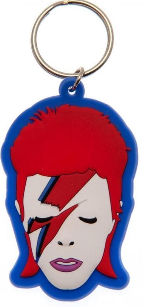 David Bowie Aladdin Sane rubberen sleutelhanger off. merch., Verzamelen, Muziek, Artiesten en Beroemdheden, Kleding, Nieuw, Ophalen of Verzenden