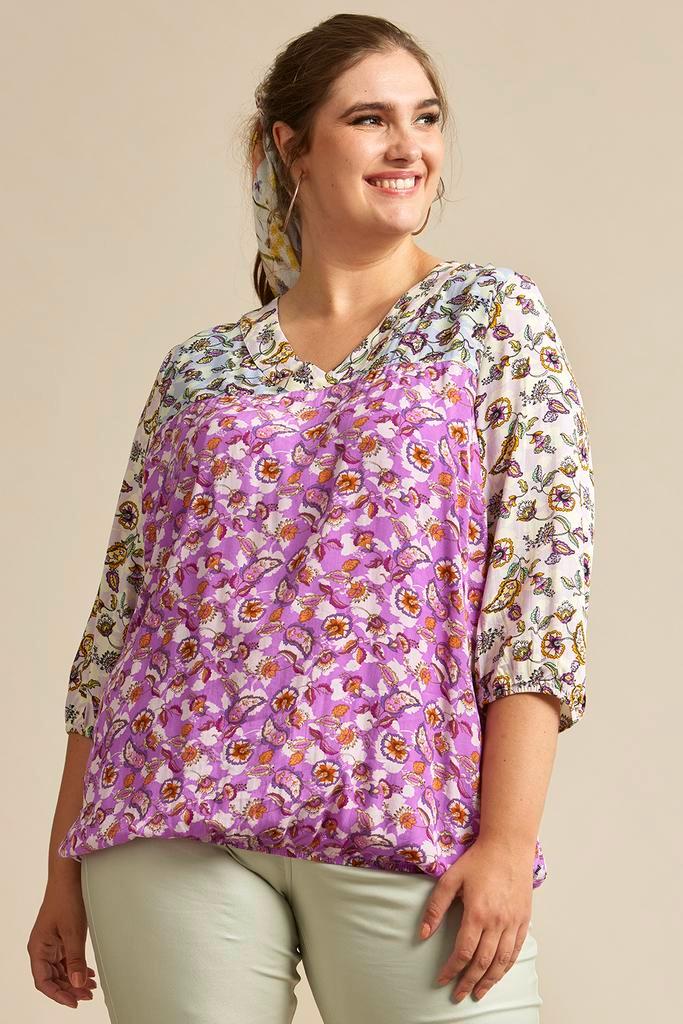 Zhenzi blouse MIXIE patchwork Maat:, Kleding | Dames, Blouses en Tunieken, Overige kleuren, Nieuw, Verzenden