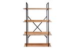industrieele boekenkast FACTORY 166cm eikenlook met metalen, Huis en Inrichting, Kasten | Overige, Ophalen of Verzenden, Nieuw