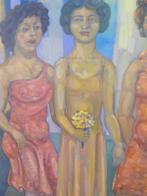Europese school (XX) - Femmes en bleu, Antiek en Kunst