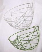Muurmand frame 30 cm. hanging basket wit op=op hang, Ophalen of Verzenden, Nieuw