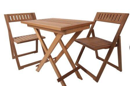 ARC set Teak tafel met 2 teak klapstoelen ongeolied., Watersport en Boten, Accessoires en Onderhoud, Verzenden
