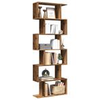 vidaXL Kamerscherm / boekenkast 6-laags 70x24x193 cm hout, Huis en Inrichting, Verzenden, Nieuw, Overige houtsoorten