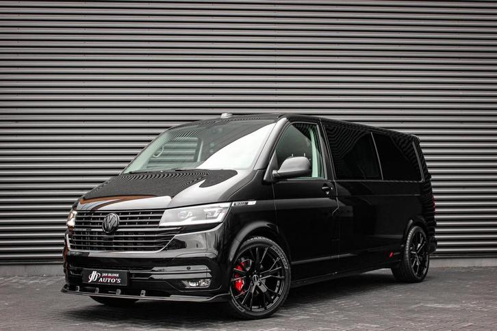 Volkswagen Transporter 2.0 TDI L2H1 30 DC BULLI 199PK DUBBEL, Auto's, Bestelauto's, Dealer onderhouden, Lease, Zwart, Automaat