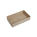 Wastafel Vincenza 60x36x13cm mat beige, Doe-het-zelf en Verbouw, Sanitair, Verzenden, Nieuw
