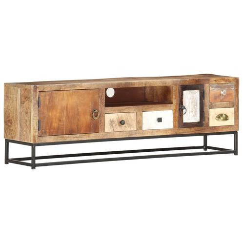vidaXL Tv-meubel 120x30x40 cm massief gerecycled hout, Huis en Inrichting, Kasten | Televisiemeubels, 25 tot 50 cm, Nieuw, Overige houtsoorten