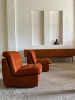 Fauteuil (2) - Katoen satijn - Modulaire fauteuil, Antiek en Kunst, Antiek | Meubels | Stoelen en Banken