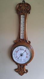 Aneroid barometer - Eikenhout/Glas/Koper., Antiek en Kunst
