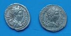 Romeinse Rijk. Caracalla (198-217 n.Chr.). Lot of 2 AR