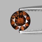 1 pcs Diamant (Natuurlijk gekleurd) - 0.66 ct - Rond - Fancy, Nieuw