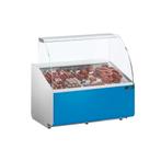 GGM Gastro | Koelvitrine - 1000mm - Lichtblauw voorpaneel |, Verzenden