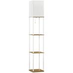 Houten vloerlamp met 3 planken modern, Verzenden, Nieuw