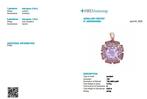 Hanger - 14 karaat Geel goud - 6.40ct. tw. Amethist -