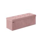 Fluwelen Bankje Pastelroze - Retouropening 40% korting!, Ophalen of Verzenden, Nieuw, Stof