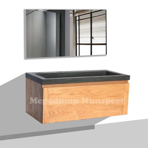 Vision Houten badkamermeubel wood Trendline 100, Huis en Inrichting, Badkamer | Badkamermeubels, Nieuw, Verzenden
