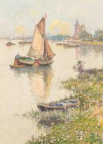 Henri Cassiers (1858-1944) - Zomer aan het meer, Antiek en Kunst