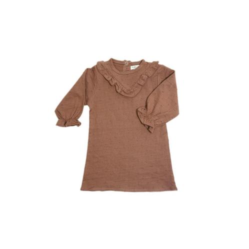 Jurk - lange mouwen - dot nuts - maat: 68 - Riffle Amsterdam, Kinderen en Baby's, Kinderkleding | Overige, Nieuw, Verzenden