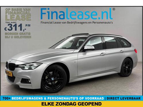 BMW 3 Serie 318i M Sport Marge AUT Pano LED Cam Navi €311pm, Auto's, BMW, Lease, Automaat, Stationwagon, Benzine, Zilver of Grijs