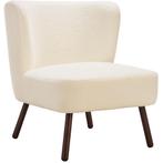 Teddy-fauteuil Robina 2 offwhite W2 - Bouclé gebroken wit, Huis en Inrichting, Stoelen, Verzenden, Nieuw
