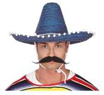 Sombrero Blauw 45cm, Hobby en Vrije tijd, Verzenden, Nieuw