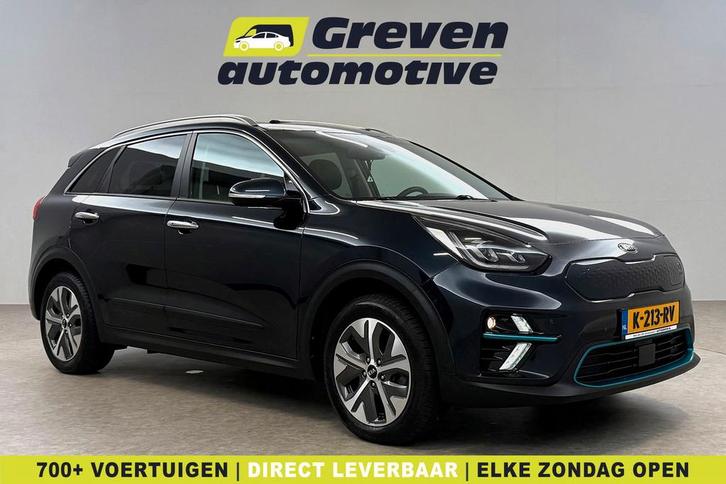 Kia Niro EV DynamicPlusLine 64 kWh Snelladen Pano Camera, Auto's, Kia, Lease, Automaat, SUV of Terreinwagen, Elektrisch, Blauw