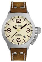 TW Steel CS100 Canteen horloge 45 mm, Sieraden, Tassen en Uiterlijk, Horloges | Heren, Nieuw, Overige merken, Staal, Polshorloge
