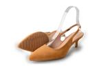 Fred de La Bretoniere Slingbacks in maat 37 Bruin | 10%, Kleding | Dames, Schoenen, Bruin, Verzenden, Fred de La Bretoniere, Zo goed als nieuw