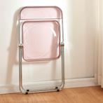 Klapstoel set van 4 Pornainen 74x46x47 cm roze transparant [, Verzenden, Nieuw