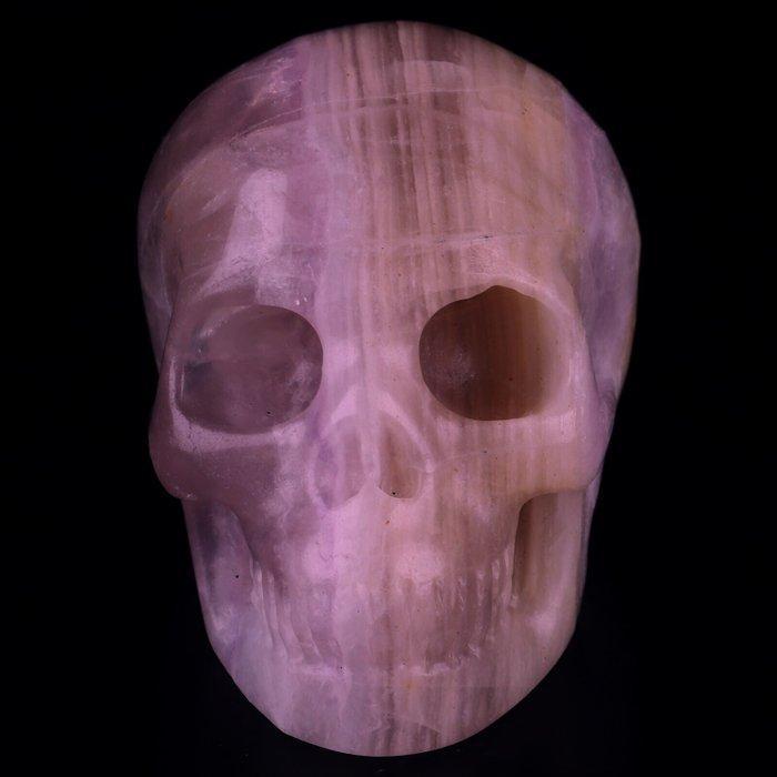 Fluoriet 522 g ca 8,80 x 6,80 cm fluoriet magische schedel,, Verzamelen, Mineralen en Fossielen