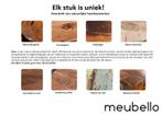 Massief houten salontafel ARCHITECTURE 100cm geolied eiken, Nieuw, Ophalen of Verzenden