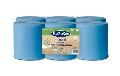 BulkySoft poetspapier midi 1-laags blauw 300 mtr (6), Huis en Inrichting, Schoonmaakartikelen, Verzenden