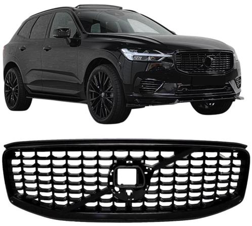 Grill | Volvo XC60 | 2018-2021 | R-design look | glanzend zw, Auto-onderdelen, Carrosserie en Plaatwerk, Nieuw, Volvo, Verzenden