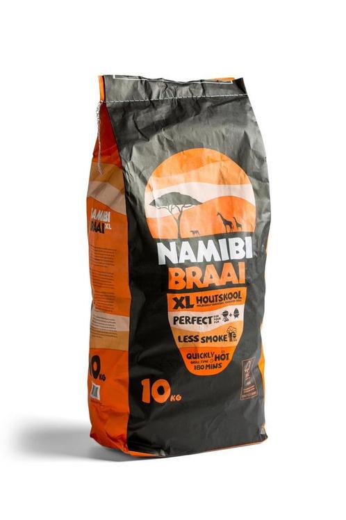 Namibi Braai Houtskool XL | 10kg., Tuin en Terras, Barbecue-accessoires, Nieuw, Verzenden