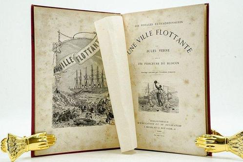 Jules Verne - Une ville flottante suivi de Les forceurs de, Antiek en Kunst, Antiek | Boeken en Bijbels