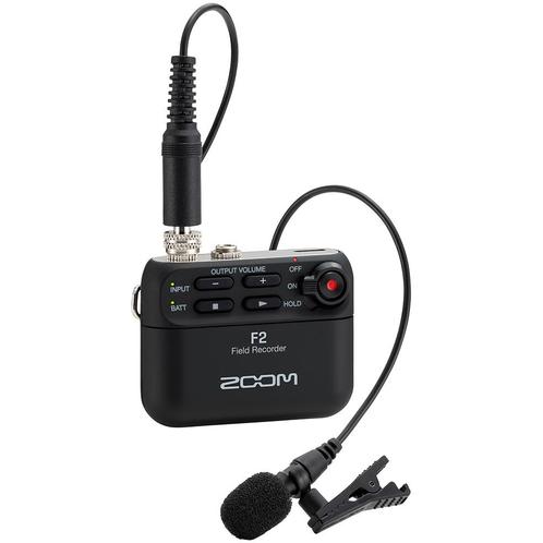 Zoom F2 recorder met dasspeldmicrofoon, Audio, Tv en Foto, Professionele Audio-, Tv- en Video-apparatuur, Verzenden