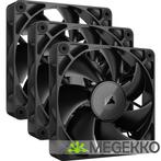 Corsair iCUE LINK RX120 120mm PWM Fan Starter Kit Black, Verzenden, Nieuw