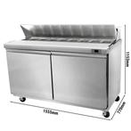 GGM Gastro | Saladette American Style PREMIUM - 1534mm - 510, Verzenden, Nieuw in verpakking