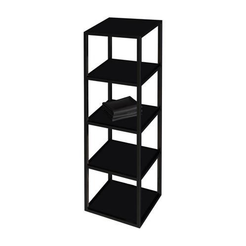 AquaSplash Sharp Kolomkast 35x35x135 cm Mat Zwart, Huis en Inrichting, Badkamer | Badkamermeubels, Ophalen of Verzenden