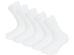 5 paar Kindersokken - Katoen - SQOTTON® - Wit, Verzenden, Nieuw