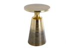 Design bijzettafel ABSTRACT 60cm goud metaal geborsteld, Huis en Inrichting, Tafels | Sidetables, Ophalen of Verzenden, Nieuw