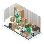 Selfstorage laatste containers huren opslag t.b.v. garage.