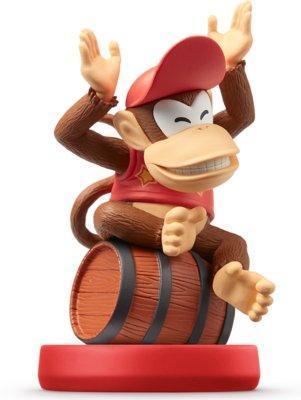 Amiibo Diddy Kong - Super Mario series, Spelcomputers en Games, Spelcomputers | Nintendo Consoles | Accessoires, Zo goed als nieuw