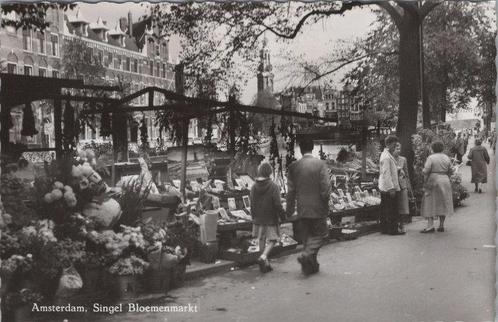 AMSTERDAM - Singel Bloemenmarkt, Verzamelen, Ansichtkaarten | Nederland, Verzenden