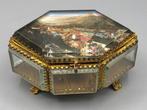 Sieradendoos - Glas, Messing - Boîte Napoléon III