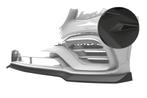 Cup spoiler lip voor Mercedes Benz GLC X253 / C253 CSL896-M, Verzenden, Nieuw