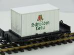 LGB 4003 SB Schwaben Bräu containerwagen (grootspoor), Overige typen, Ophalen of Verzenden, Zo goed als nieuw, LGB