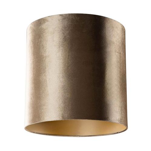 Velours lampenkap brons met gouden binnenkant 40/40/40, Huis en Inrichting, Lampen | Lampenkappen, 25 tot 50 cm, Overige vormen