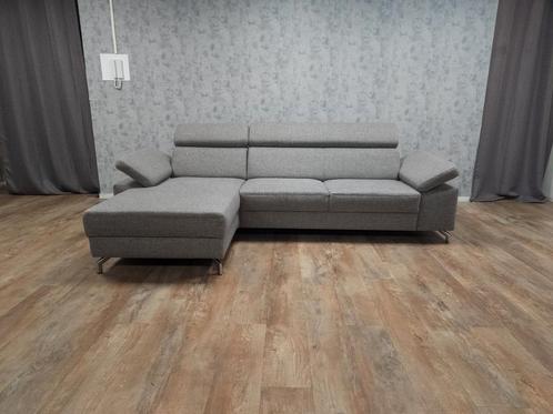 Mooi Grijs Hoekbank, Huis en Inrichting, Banken | Bankstellen, 250 tot 300 cm, 150 cm of meer, Hoekbank, Zo goed als nieuw, Stof